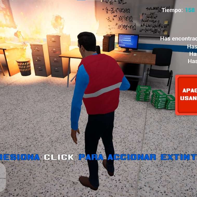 Videojuego serio de uso de extintores