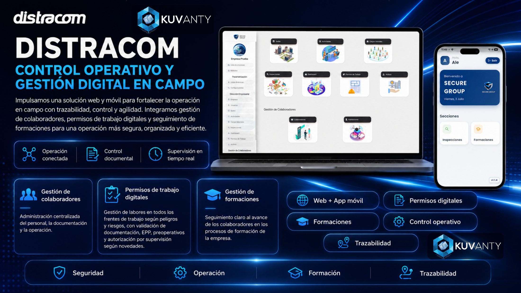 Distracom — Gestión digital en campo