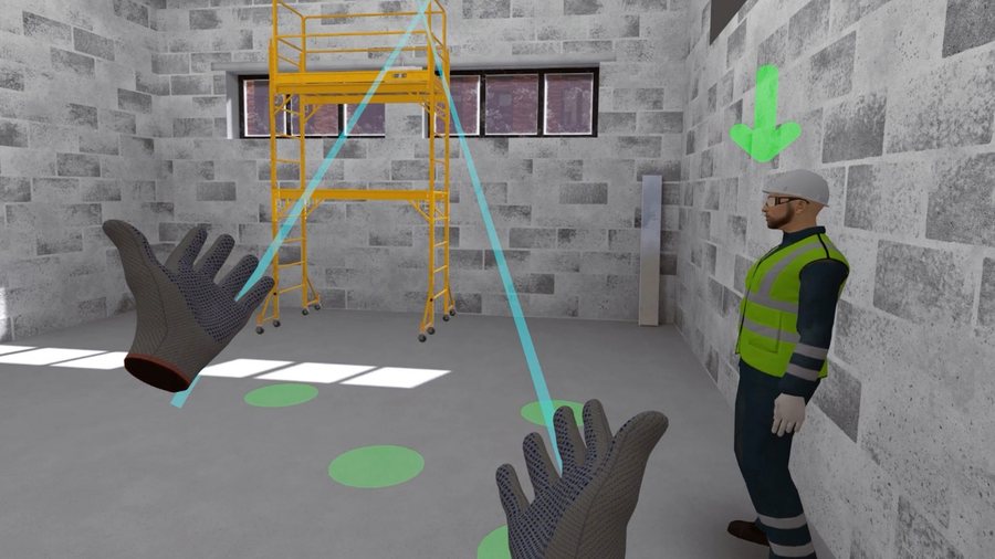 Simulador VR de montaje de andamios