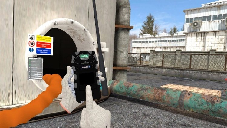 Simulador VR de entrada a espacios confinados