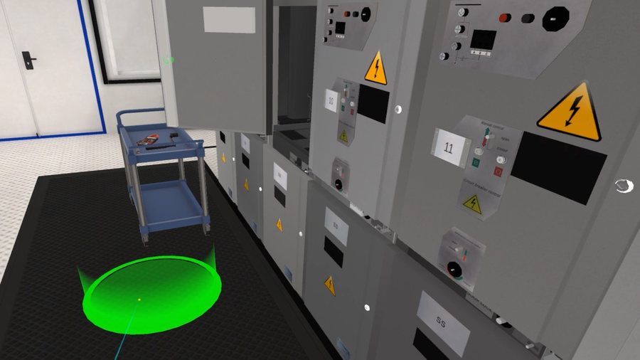 Simulador VR de riesgo eléctrico