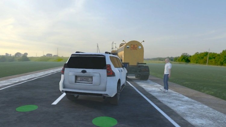 Simulador VR de accidente vial con materiales peligrosos